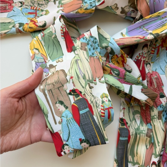 Natori Dynasty Kimono Sleeve Long Robe with Tie - NEW WITH TAGS - Medium - Picture 12 of 13